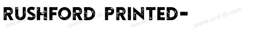 Rushford Printed字体转换